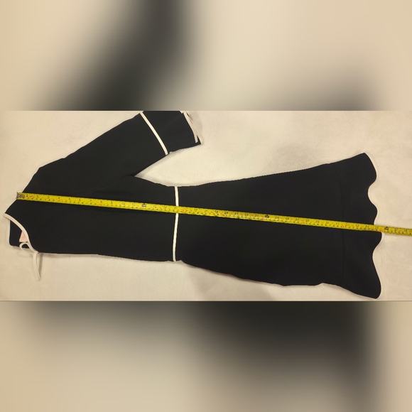 Ted Baker Black Dress with White Accents, Size 2 - Picture 14 of 16